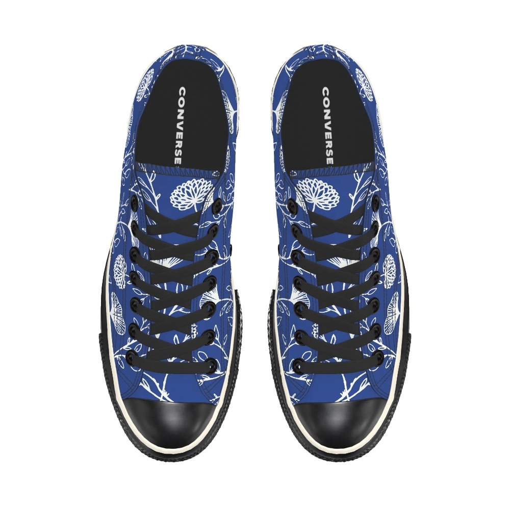 Converse Canvas Sneakers with Floral Motif - Picture 7 of 9